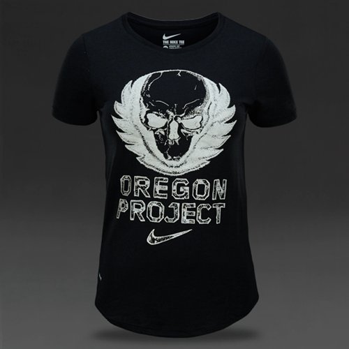 Nike Run P W Oregon Project Tee Black/(Cool Grey) for Women
